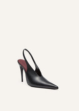 Load image into Gallery viewer, SS25 SLINGBACK LEATHER BLACK
