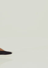 Load and play video in Gallery viewer, Satin ballet flats in black embroidery
