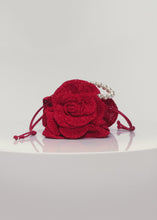 Load and play video in Gallery viewer, Pearl Magda bag in red crochet
