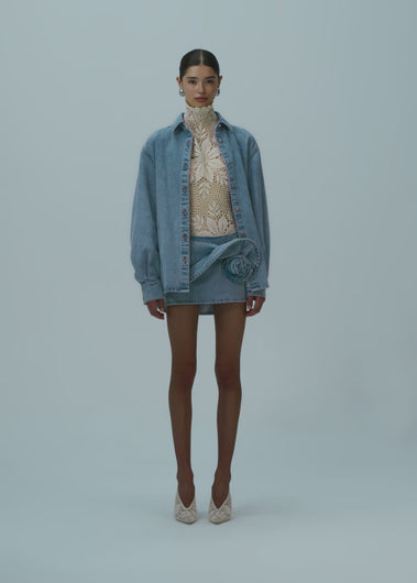 SS25 DENIM 02 SKIRT LIGHT BLUE