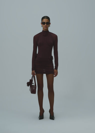 SS25 DRESS 35 BORDEAUX