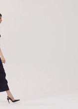 Load and play video in Gallery viewer, Long denim skirt in indigo
