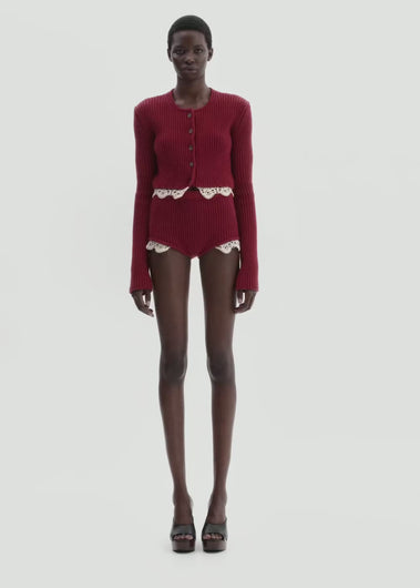 RE26 KNITWEAR 03 SHORTS RED