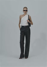 Load and play video in Gallery viewer, One shoulder tshirt in cream
