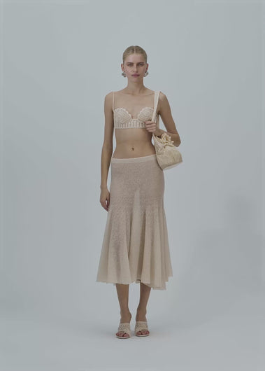 PF25 KNITWEAR 16 SKIRT CREAM