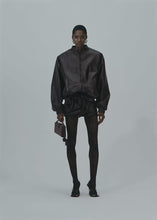Load and play video in Gallery viewer, PF25 LEATHER 17 SKIRT BURGUNDY
