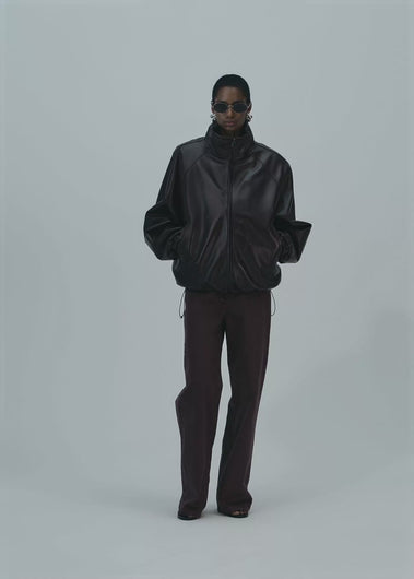 PF25 LEATHER 08 JACKET BURGUNDY