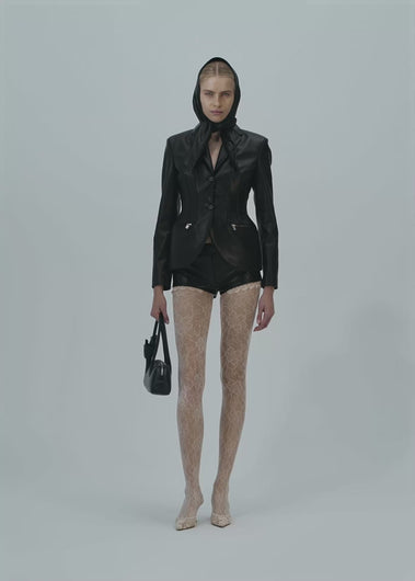 PF25 LEATHER 11 SHORTS BLACK