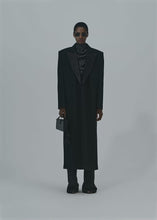 Load and play video in Gallery viewer, Long classic wool coat in black
