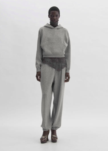 RE26 KNITWEAR 07 HOODIE GREY