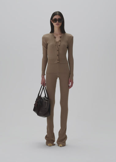 RE25 KNITWEAR 13 BLOUSE BROWN