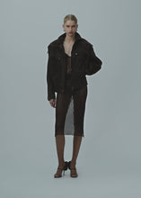 Load and play video in Gallery viewer, SS25 LEATHER 15 JACKET BROWN SUEDE
