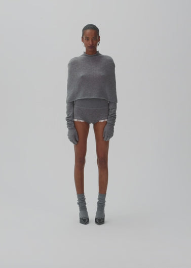 AW24 KNITWEAR 10 SHORTS GREY